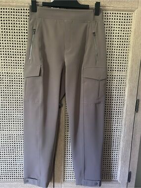 Athleta Taupe Cargo Pants with Zipper Front Pockets
